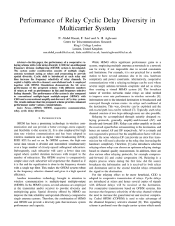 Performance of Relay Cyclic Delay Diversity in