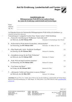 Anmeldung BiWa-2015 - Amt für Ernährung, Landwirtschaft und