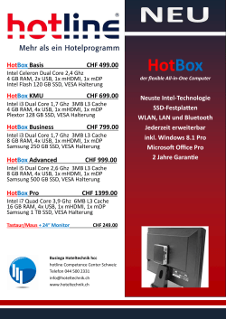 HotBox - Hoteltechnik