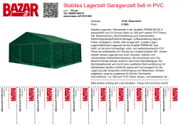 Stabiles Lagerzelt Garagenzelt 5x6 m PVC dunkelgrün