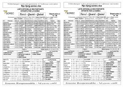 Programme Partants - Quint&eacute;+ Saint Cloud du 07