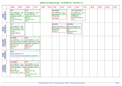 Ouvrir l`emploi du temps PDF