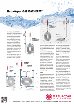 Heizk&ouml;rper GALMATHERM&reg;