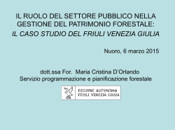 Presentazione Friuli Venezia Giulia []