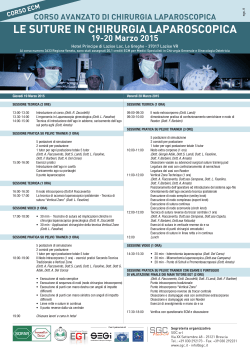 Locandina suture programma marzo 2015