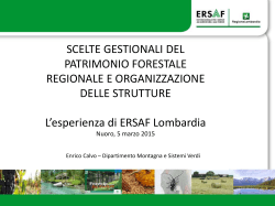 Presentazione ERSAF Regione Lombardia []