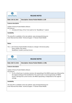 RELEASE NOTES RELEASE NOTES