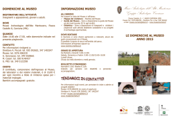Domeniche al Museo 2012-2013