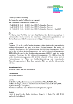 Informationen zur LVA 131.088