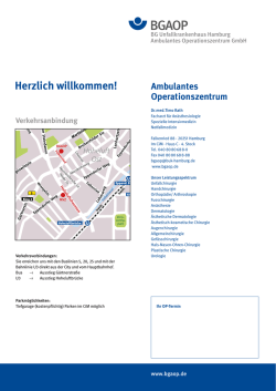 Herzlich willkommen! - Berufsgenossenschaftliches