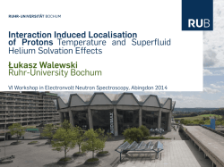 Interaction Induced Localisation of Protons - Temperature and