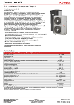 Produktdatenblatt