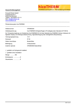 hicoTHERM &reg; L 36-290 V
