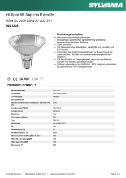 HS95 SU 230V 100W 30&deg; E27 SV1
