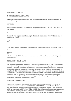 pdf La sentenza del TRibunale di Bari - Enti Locali