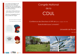 programme Congre ?s CDUL