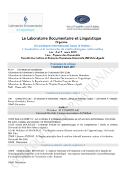 Programme - FLSH