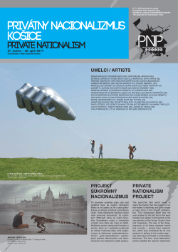 Privátny nacionalizmus – Košice 27.3. – 30.4.2014 PDF