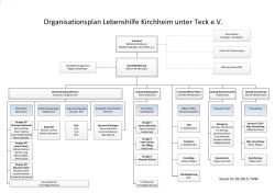 Organisationsplan Lebenshilfe Kirchheim unter Teck e.V.