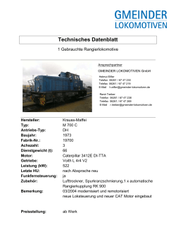 KM M 700 C Lok 3 - Gmeinder Lokomotiven