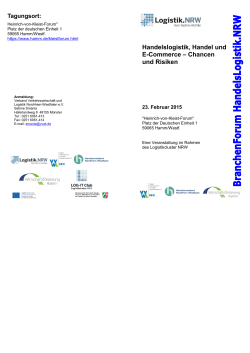 Handelslogistik, Handel und E-Commerce