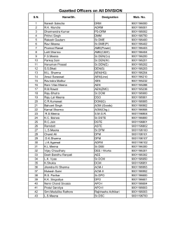 list of gazetted officers