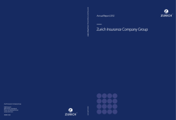 Annual Report 2012 | Zurich Insurance Company Group