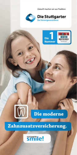 Stuttgarter Zahnzusatzversicherung Prospekt
