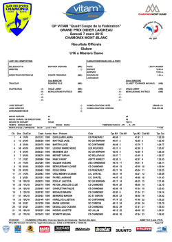 grand prix vitam - Club des Sports de Chamonix