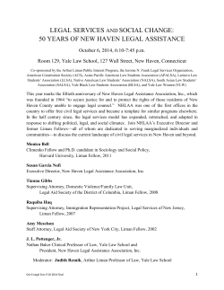 LEGAL SERVICES AND SOCIAL CHANGE: 50