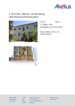 2 Zimmer, Bezirk Lichtenberg (Alt