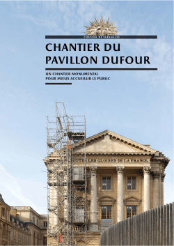 Le dossier de presse "Chantier du Pavillon Dufour"