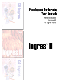 Migration Guide of 6.4 to Ingres II