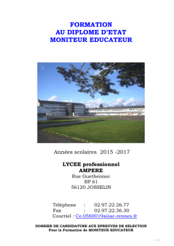 dossier inscription ME2015