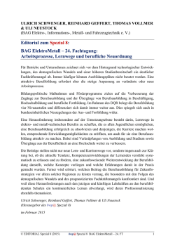 Editorial zum Spezial 8