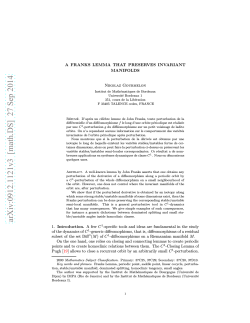 arXiv:0912.1121v3 [math.DS] 27 Sep 2014