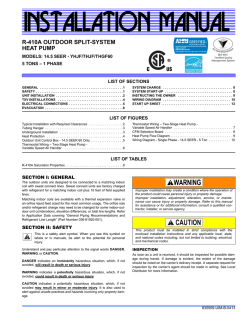 INSTALLATION MANUAL