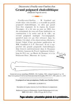 Grand poignard chalcolithique