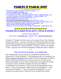 3 mars 2015 - fed : a qui profite le crime