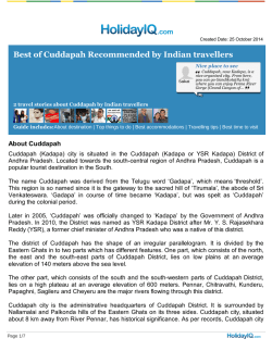 Download Cuddapah Travel guide in PDF format