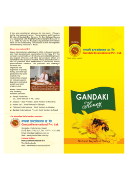 Gandaki International Brochure... DOWNLOAD