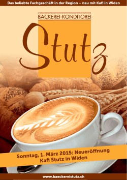 Sonntag, 1. März 2015: Neueröffnung Kafi Stutz in Widen