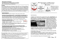 Gottesdienstplan und Nachrichten - Pfarrverbund