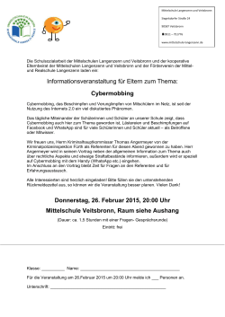 Cybermobbing - Staatliche Realschule Langenzenn