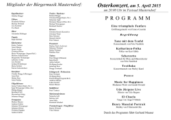 Osterkonzert 2015 - Bürgermusik Mauterndorf