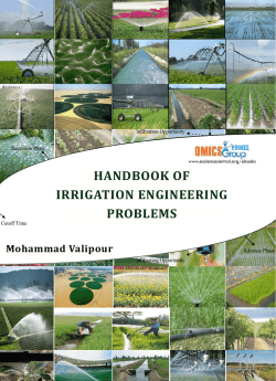 handbook of irrigation engineering problems - e