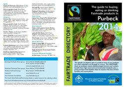 Purbeck Fairtrade Directory (pdf, 256kb) (opens