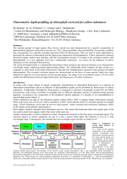 Fluorometric depth-profiling of chlorophyll corrected
