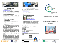 Informationsflyer - Mulvany Berufskolleg