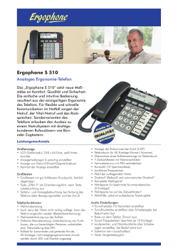 Ergophone S 510 - Ergophone GmbH